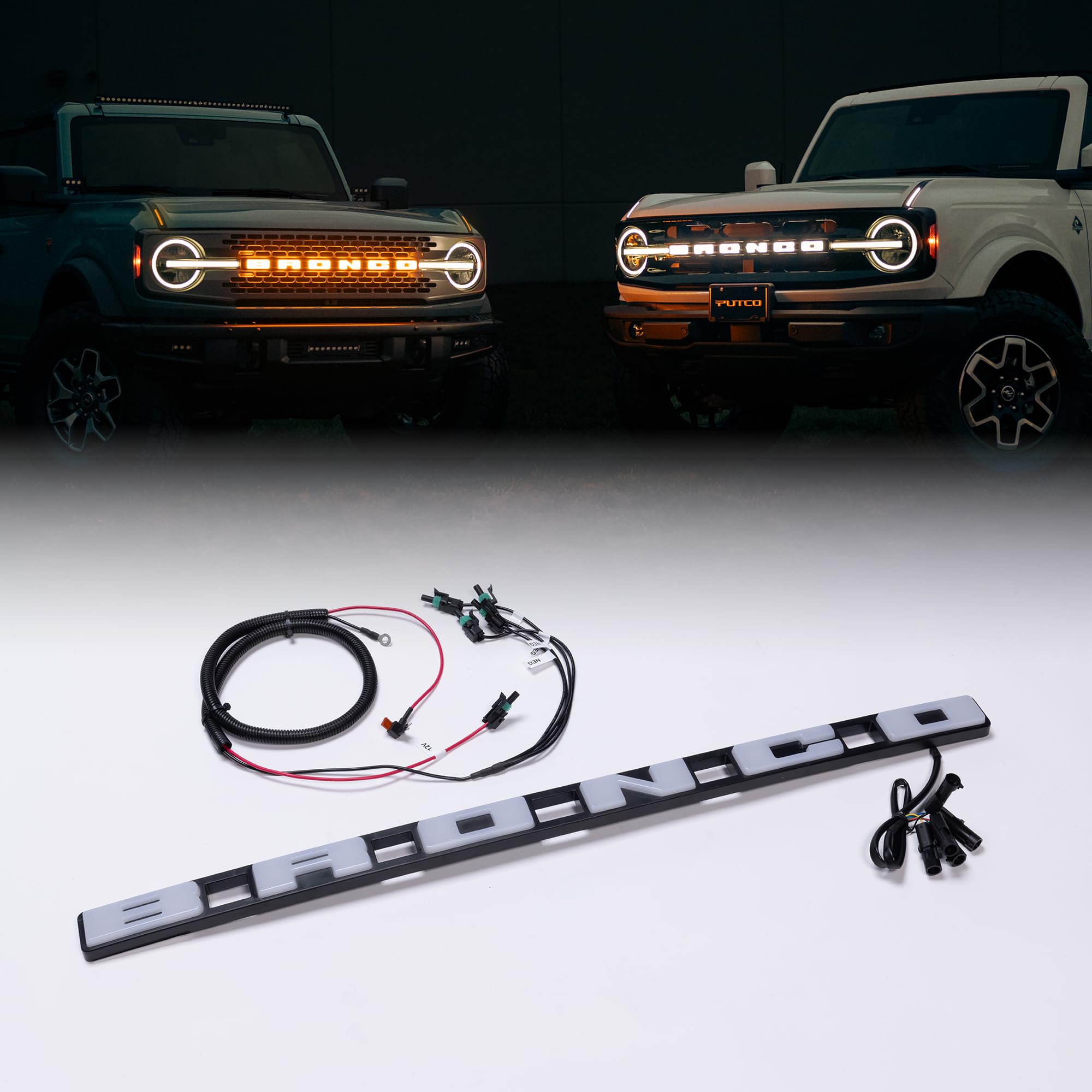 Amazon | Putco Luminix Ford Bronco LEDグリルエンブレム - Ford
